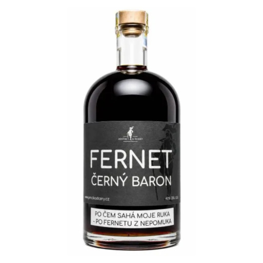 Fernet Černý Baron 40% 0,5 l