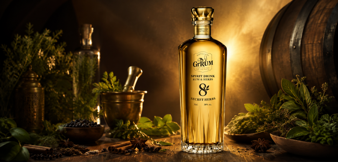 GrRUM Rum & 8 Secret Herbs